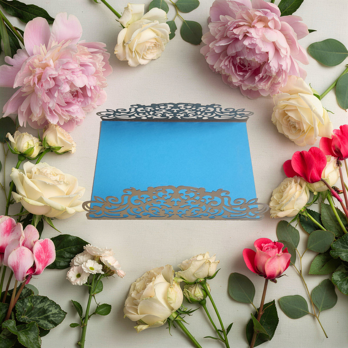 Elegant Laser Cut Greeting Card – Decorative Lace Design for Special Occasions DESIGN-02