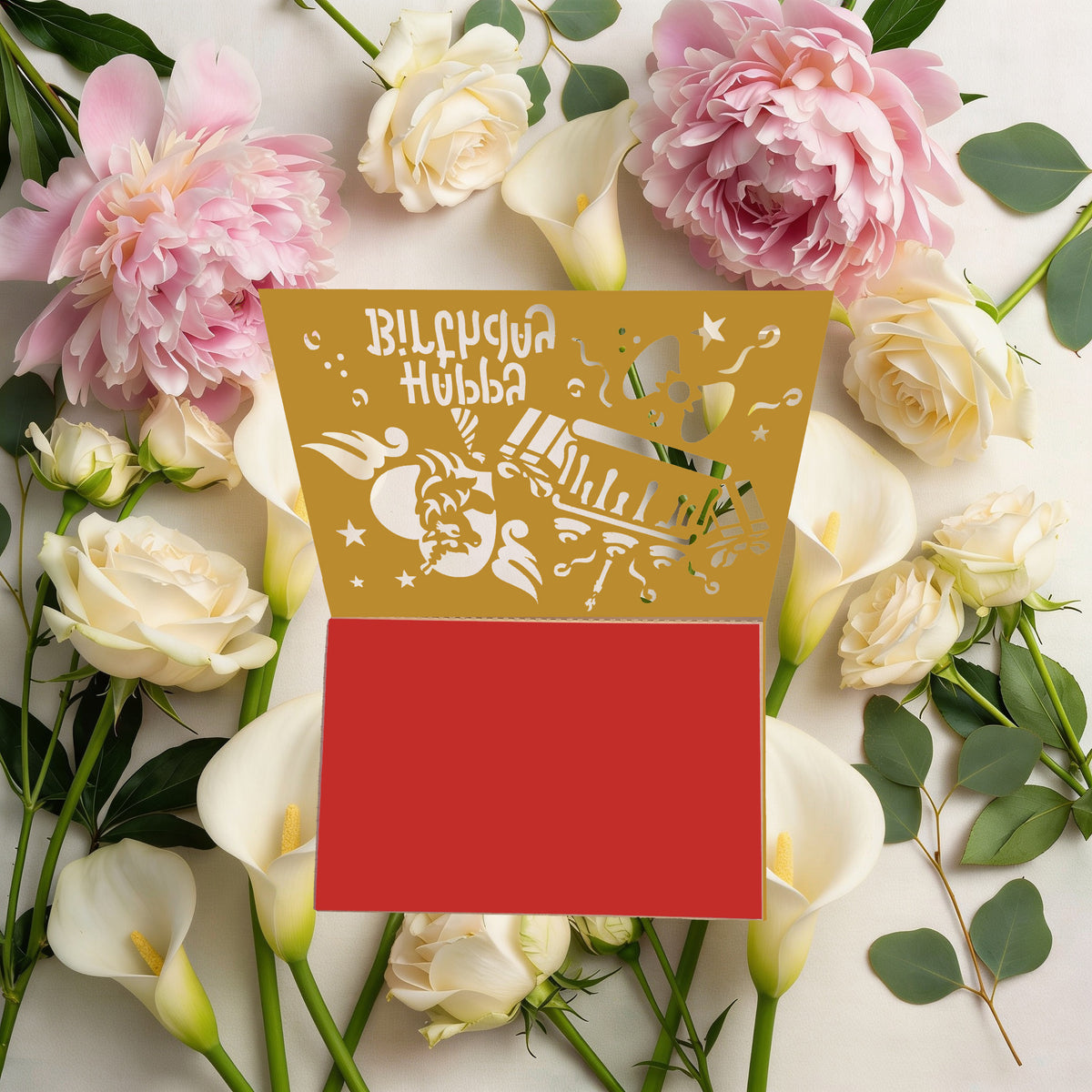 HAPPY BIRTHDAY UNICORN – Laser Cut Birthday Greeting Card with Magical Unicorn Design