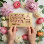 BAT MITZVAH Laser Cut Greeting Card – Elegant Jewish Celebration Card for a Special Coming-of-Age Occasion