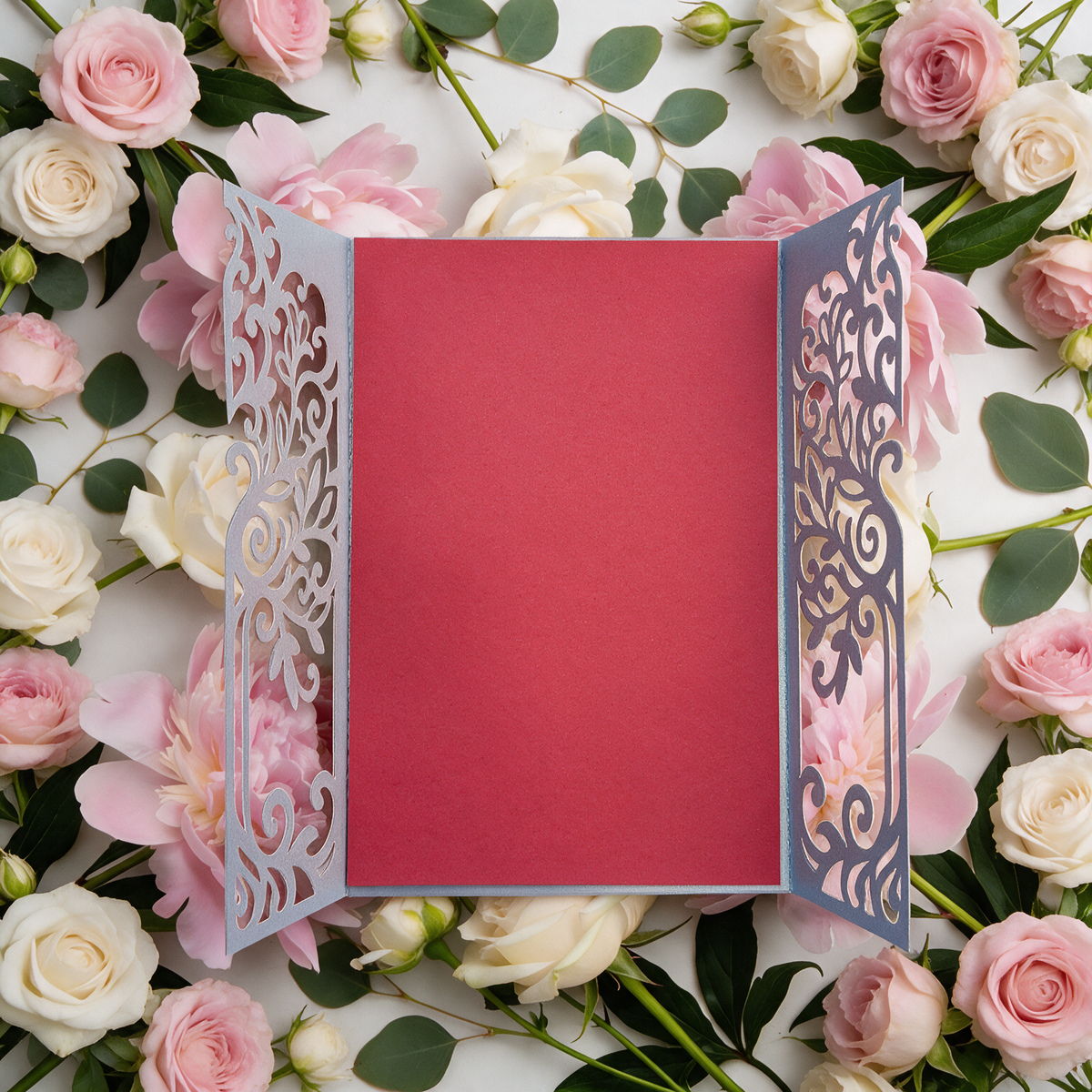 TREE WITH HEART Laser Cut Greeting Card – Elegant Symbol of Love, Family & Connection